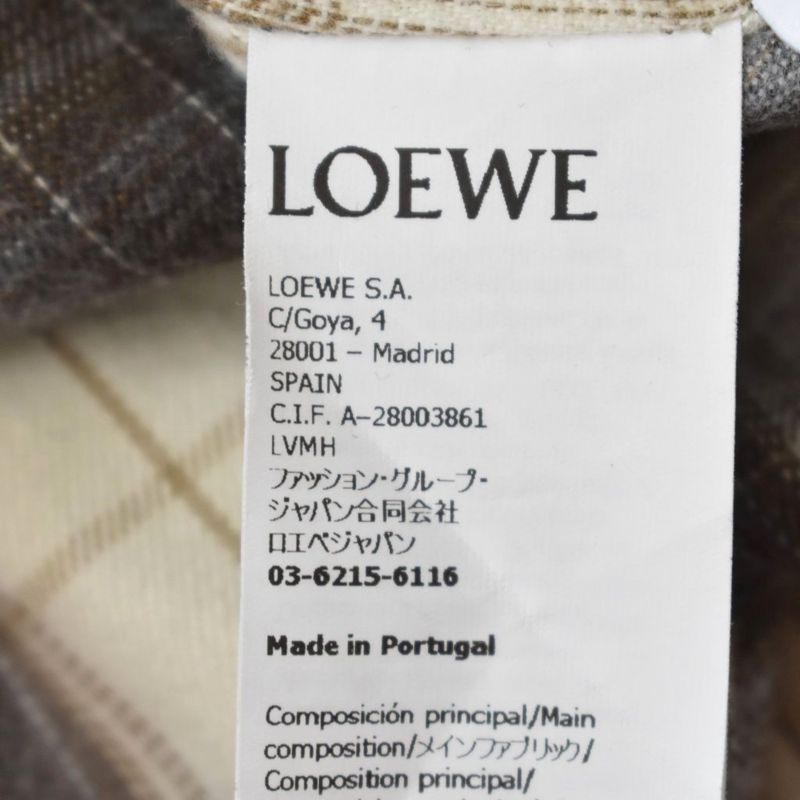 Loewe Anagram Patch Jacket Blouson 48 Beige H526y03x16 AA