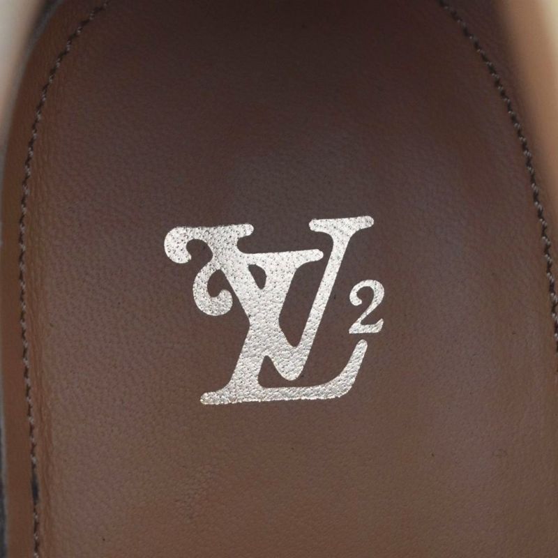 Louis Vuitton NIGO Damier LV Mod Line Short Boots Suede 5 Brown AA