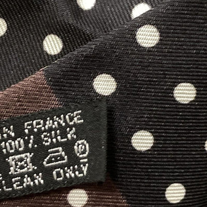 Hermes Scarf Maxi Twillie Navy X Dark Brown X Multi Ribbon Scarf / Clic Clac /