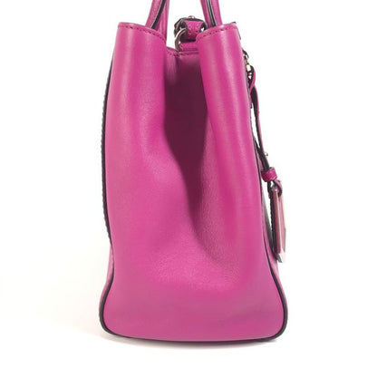 Fendi Handbag Petit Toujours 8bh253 Leather Purple