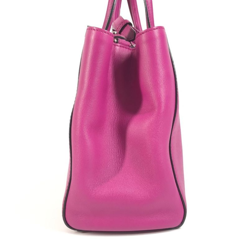 Fendi Handbag Petit Toujours 8bh253 Leather Purple