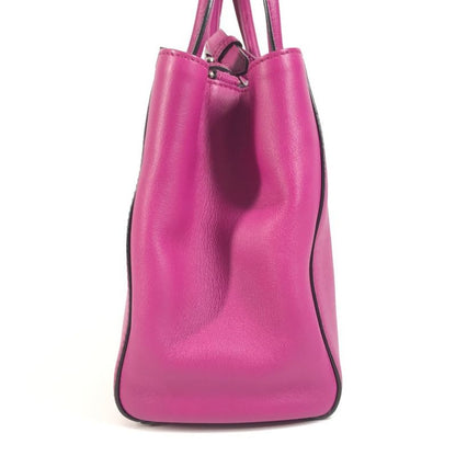 Fendi Handbag Petit Toujours 8bh253 Leather Purple