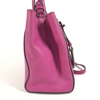 Fendi Handbag Petit Toujours 8bh253 Leather Purple