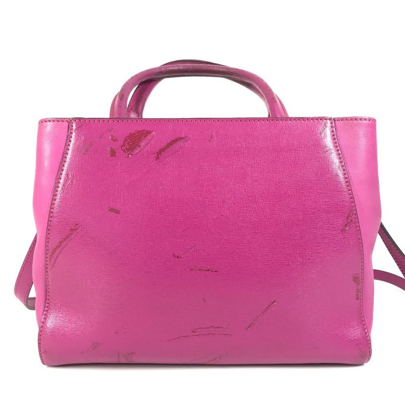 Fendi Handbag Petit Toujours 8bh253 Leather Purple