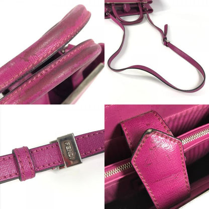 Fendi Handbag Petit Toujours 8bh253 Leather Purple