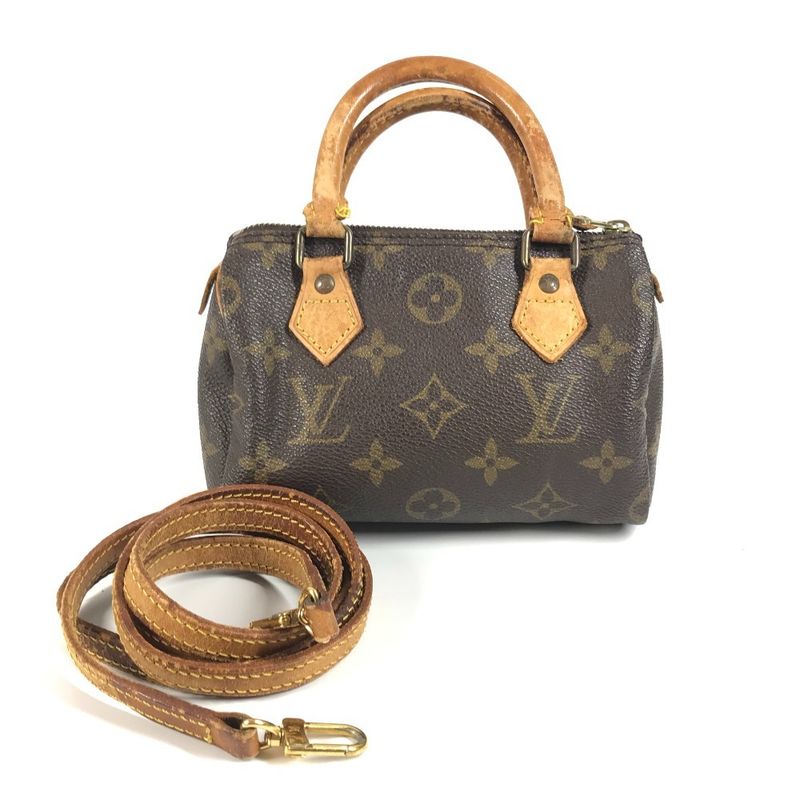Louis Vuitton Shoulder Bag Mini Speedy M41534 Monogram Canvas Brown