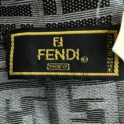 Fendi Dress Size 44 L Women - Gray And Black Crew Neck Sleeveless Knee Length