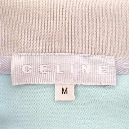 Celine Short Sleeved Polo Shirt Size M Women's - Light Gray X Light Blue X