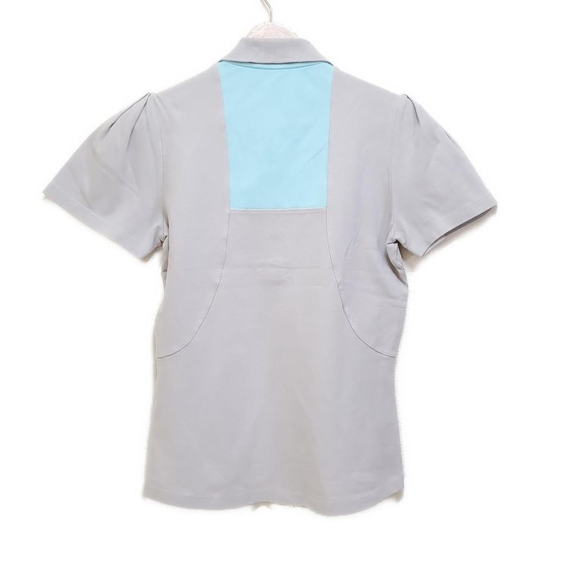 Celine Short Sleeved Polo Shirt Size M Women's - Light Gray X Light Blue X