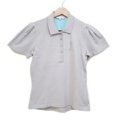Celine Short Sleeved Polo Shirt Size M Women's - Light Gray X Light Blue X
