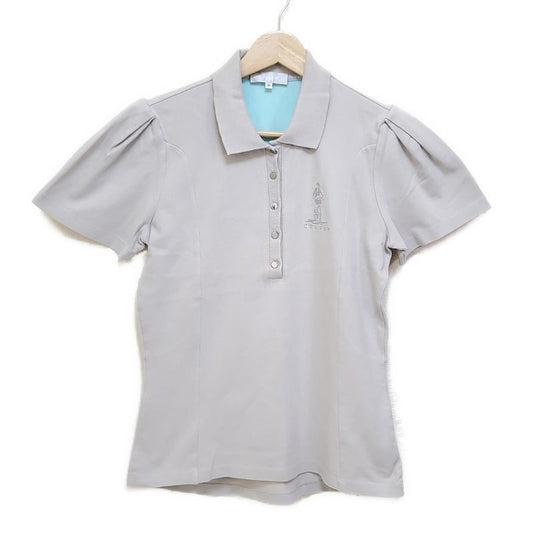 Celine Short Sleeved Polo Shirt Size M Women's - Light Gray X Light Blue X