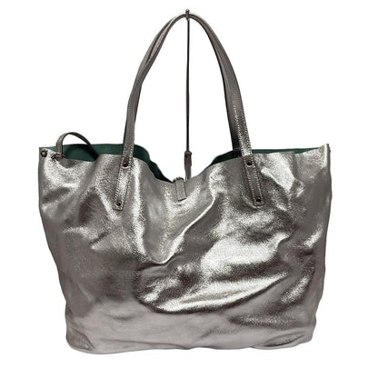 Tiffany & Co Tote Bag - Silver Leather