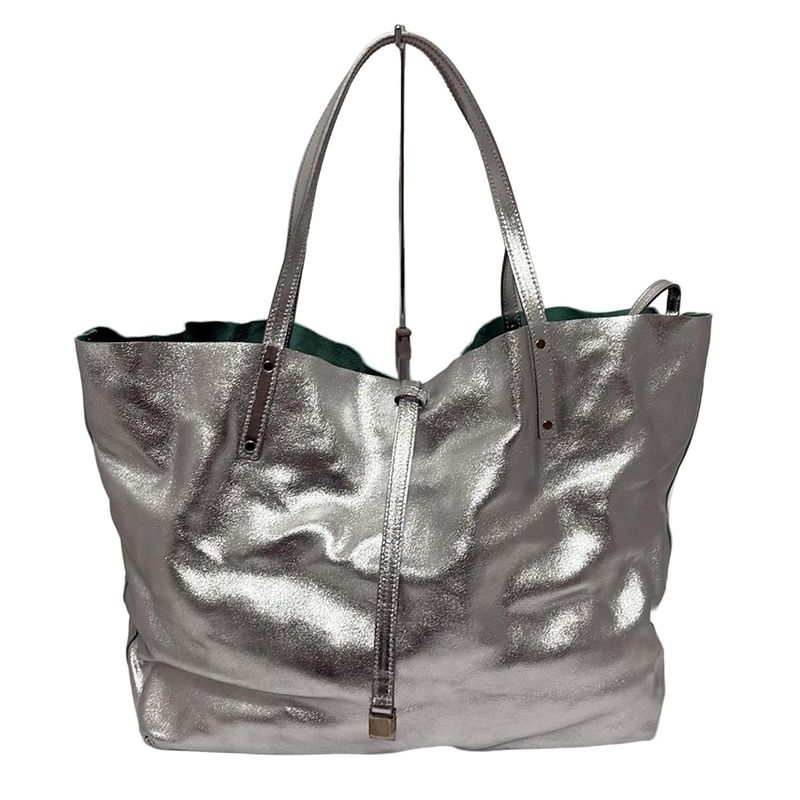 Tiffany & Co Tote Bag - Silver Leather