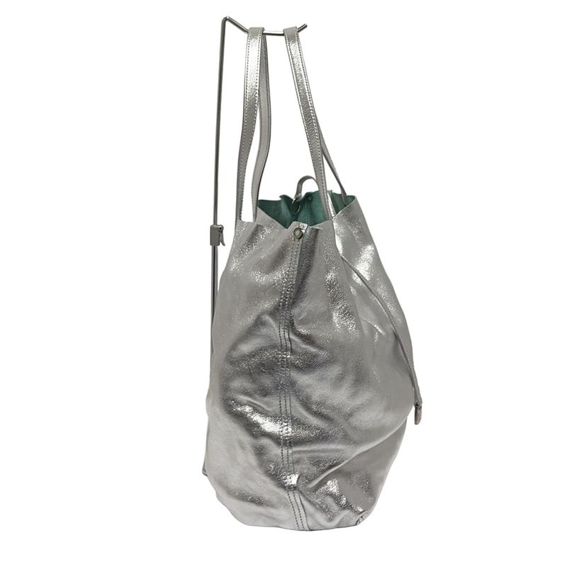 Tiffany & Co Tote Bag - Silver Leather