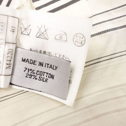 Chanel 06c P27875v17660 Striped Camisole Top Ribbon White Size M Women