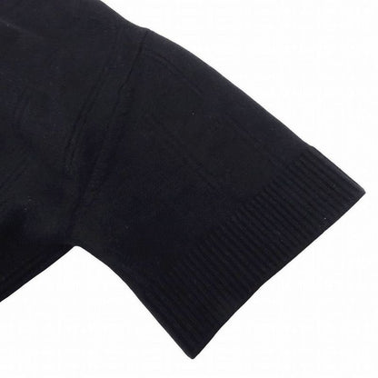 Hermes Knit Dress Short Sleeves Crew Neck Virgin Wool All Over Made in Italy 42