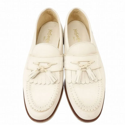 Yves Saint Laurent Tassel Loafers Nubac Cles Zar Leather