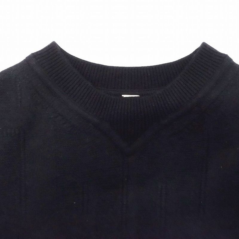Hermes Knit Dress Short Sleeves Crew Neck Virgin Wool All Over Made in Italy 42