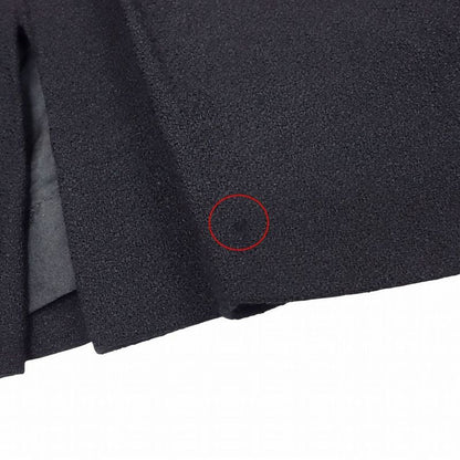 Vintage Chanel Skirt Tucked Slit Knee Length Wool Vintage Old Bottoms 36 S