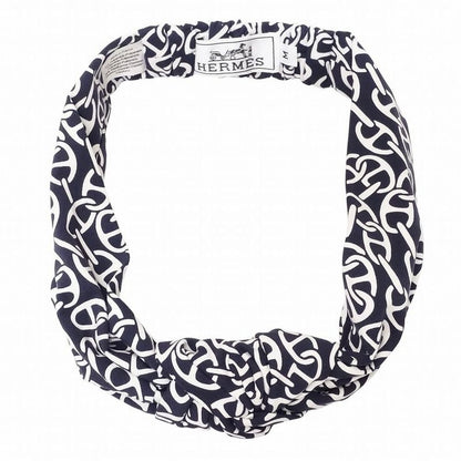 Hermes Chaine D'ancre Pattern Headband Catsuit Gabi Nausa Accessories Navy