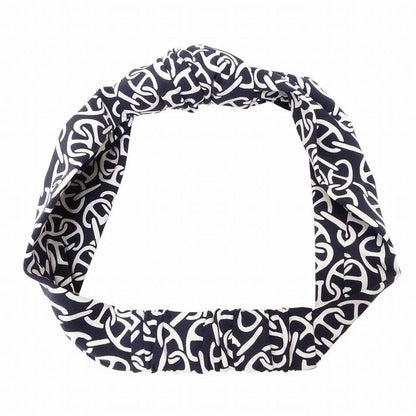Hermes Chaine D'ancre Pattern Headband Catsuit Gabi Nausa Accessories Navy