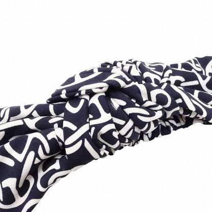 Hermes Chaine D'ancre Pattern Headband Catsuit Gabi Nausa Accessories Navy