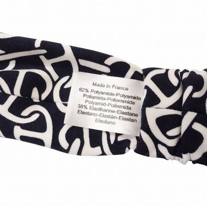 Hermes Chaine D'ancre Pattern Headband Catsuit Gabi Nausa Accessories Navy