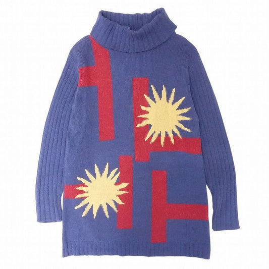 Vintage Christian Dior Sports Dior Sun Soleil Turtleneck Knit Dress Long