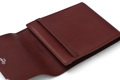 Cartier Fold Wallet Trifold Vintage Cartier Wallet Cabochon Line Calf Bordeaux