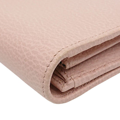 Gucci Chain Wallet GG Marmont Pink With Box/storage Bag