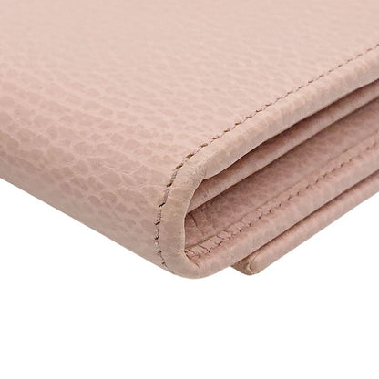 Gucci Chain Wallet GG Marmont Pink With Box/storage Bag