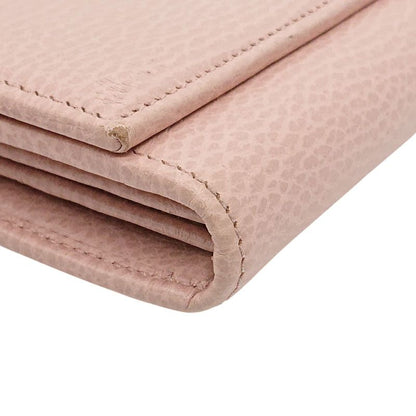 Gucci Chain Wallet GG Marmont Pink With Box/storage Bag