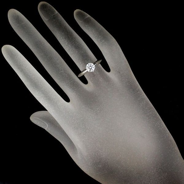 Tiffany & Co Solitaire 069ct Diamond Ring F-vvs2-3ex Pt950