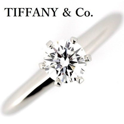 Tiffany & Co Solitaire 069ct Diamond Ring F-vvs2-3ex Pt950
