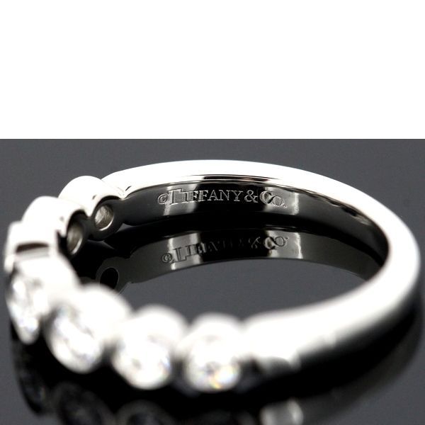 Tiffany & Co Diamond Jazz Graduated Ring Pt950 Size 65