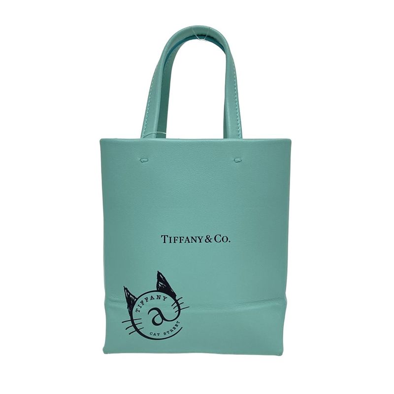 Tiffany & Co Shoulder Bag Mini Shopping Tote Tiffany & Co Blue Cat Street
