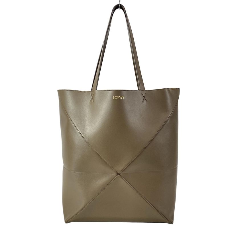 Loewe Tote Bag Puzzle Fold Tote XL B933q18x01 Amber (brown) Fold