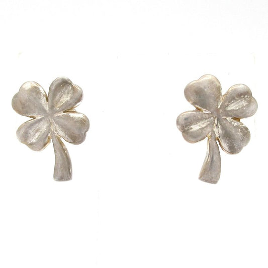 Chanel Earrings - Silver Clover