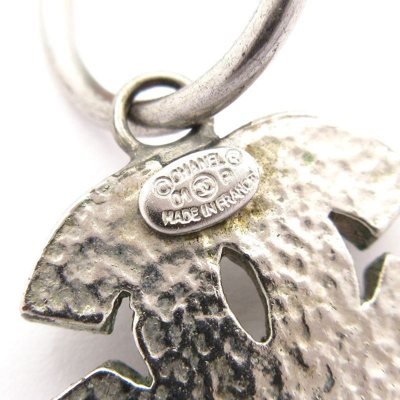 Chanel Earrings - Silver Coco Mark