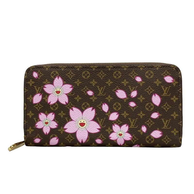 Louis Vuitton Long Wallet Monogram Cherry Blossom LV X TM Zippy Wallet M13433