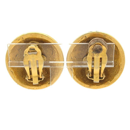 Chanel Earrings - Gold And Clear Coco Mark