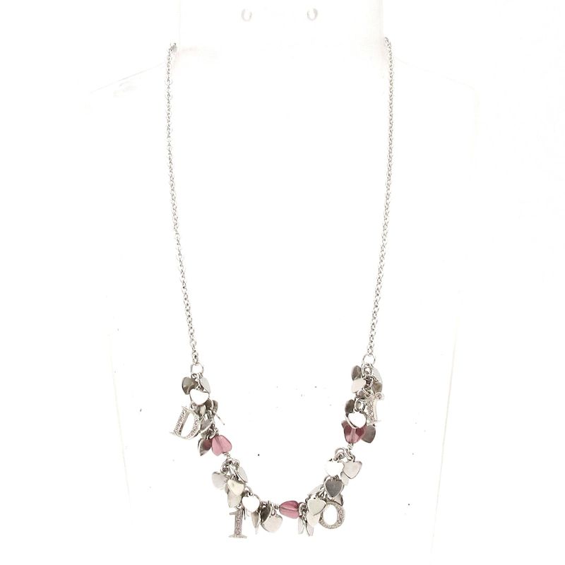 Dior/christian Dior Necklace - Silver And Pink