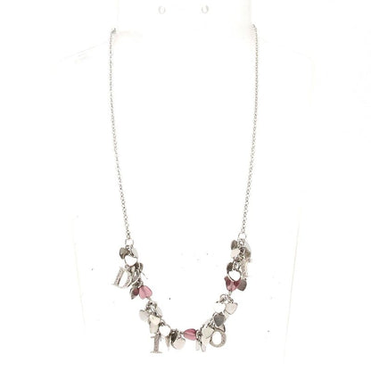 Dior/christian Dior Necklace - Silver And Pink