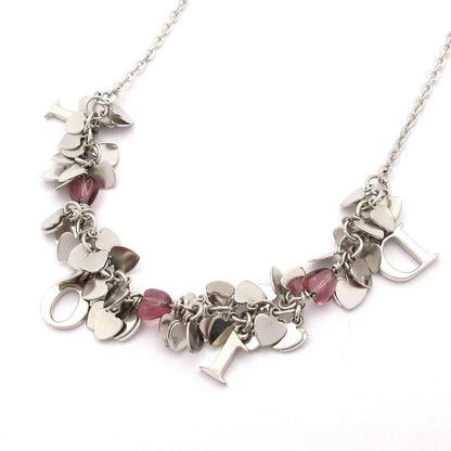 Dior/christian Dior Necklace - Silver And Pink