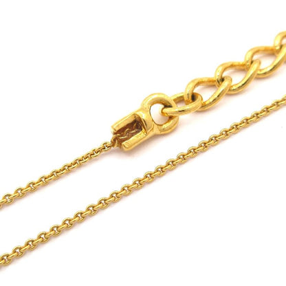 Dior/christian Dior Necklace - Gold And Clear Dior Motif/logo