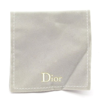 Dior/christian Dior Earrings Silver And Pink Rhinestones / Logo / Heart