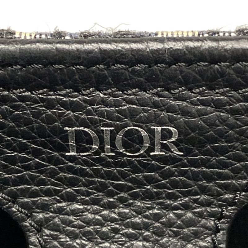 Dior/christian Dior Tote Bag Saddle Tote 1adsh175yks Navy And Black Oblique