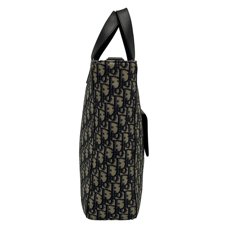 Dior/christian Dior Tote Bag Saddle Tote 1adsh175yks Navy And Black Oblique