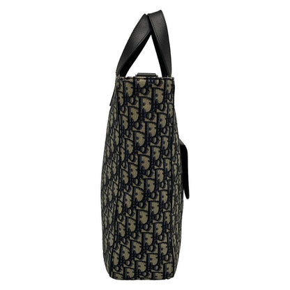 Dior/christian Dior Tote Bag Saddle Tote 1adsh175yks Navy And Black Oblique