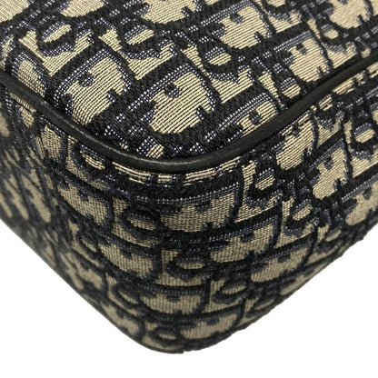 Dior/christian Dior Tote Bag Saddle Tote 1adsh175yks Navy And Black Oblique